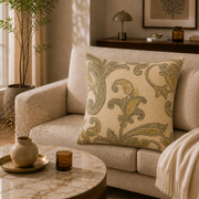 Embroidered Paisley Luxury Decorative Cushion