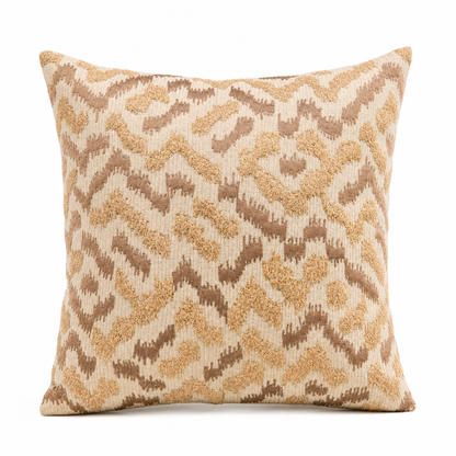 Sandstone Ikat Textured Cushion